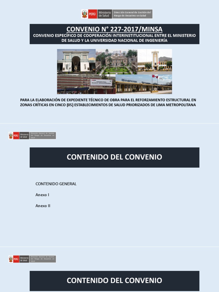Convenio 227-2017minsa Final | PDF | Hospital | Salud y bienestar
