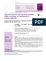 Informed Decision-Making About Prenatal Cfdna Screening: An Assessment of Written Materials