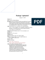 Manual Package Optmatch R