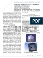 CFD Analysis of Transonic Flow Over The Nose Cone of Aerial Vehicle