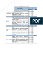 Ficha de Observación de Mesa Redonda PDF