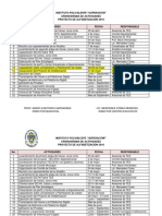 Cronograma Actividades 2018