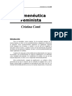 Hermeneutica Feminista (Cristina Conti)