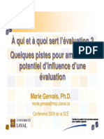 2009 SCE Evaluation Programmes Ameliorer Potentiel