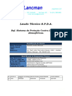 Laudo técnico de inspeção de SPDA em estádio