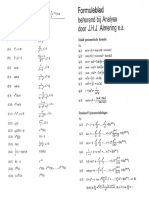 Differential Equations Formula Sheet