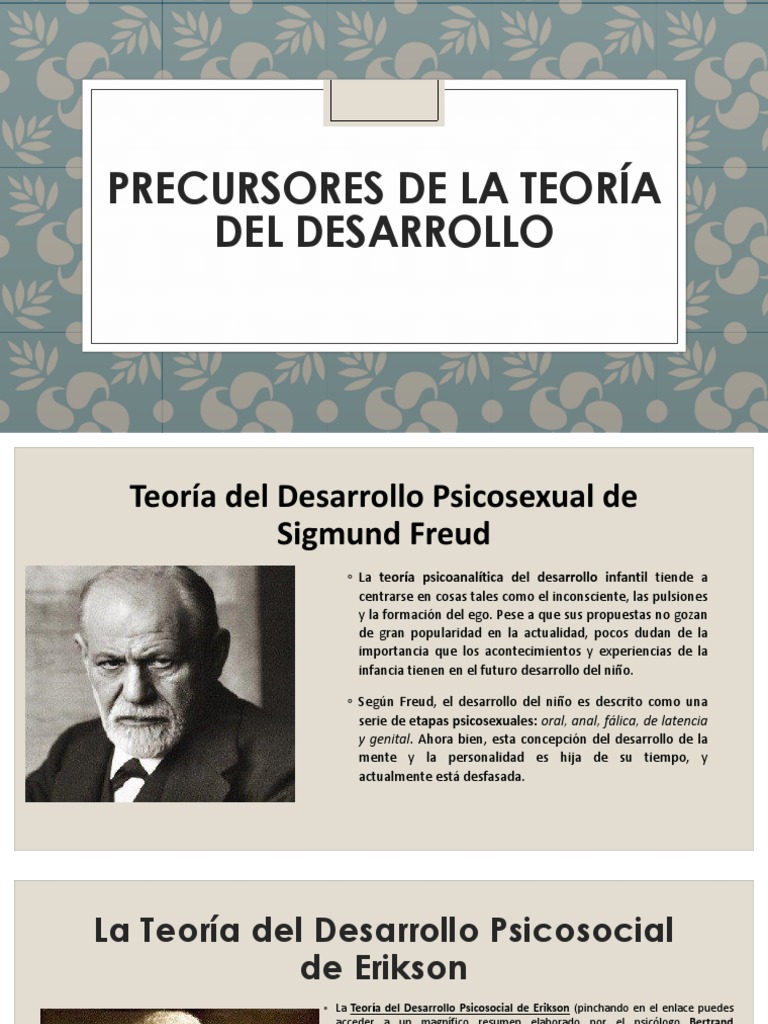 Precursores de La Teoría Del Desarrollo Sicología y