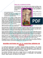 Historia de La Virgen de Fátima