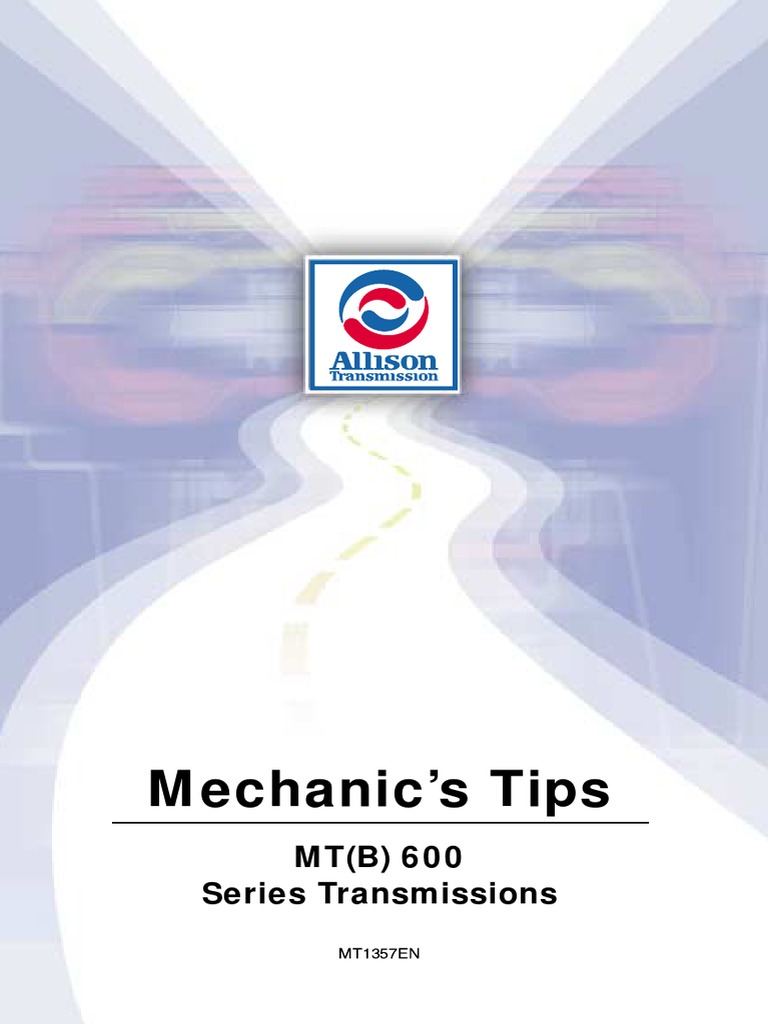 Allison MT (B) 600 Series Transmissions Service Manual PDF | PDF