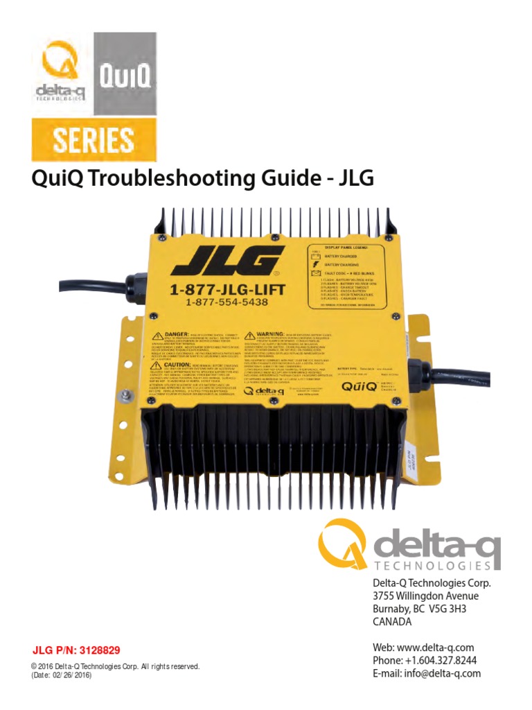 Delta-Q Troubleshooting Guide 3128829 03-08-2016-1 | PDF | Battery Charger  | Battery (Electricity)