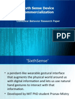 Sixth Sense Device Commercialization: Consumer Behavior Research Paper