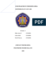 Laporan Full Praktikum Termodinamika - Kesetimbangan Uap Cair-1