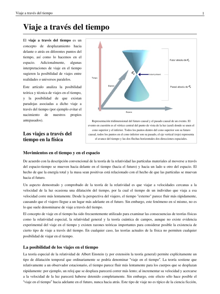 Teoría del viaje a través del tiempo | PDF | Viaje en el tiempo ...