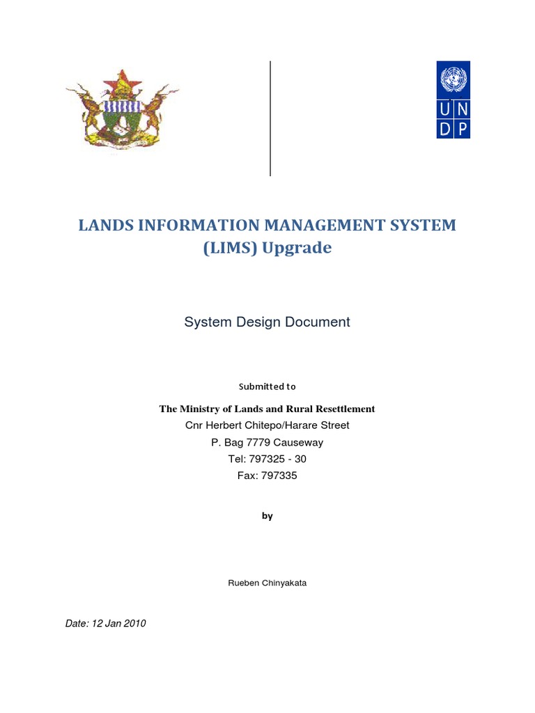 LIMS Upgrade for Land Management | PDF | Data Model | Geographic ...