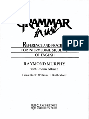 Реферат: English Grammar in Use Raymond Murphy 2nd ed