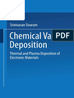 Srinivasan Sivaram (Auth.) - Chemical Vapor Deposition - Thermal and Plasma Deposition of Electronic Materials-Springer US (1995)