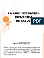 Adminis Traci on Cientific a Taylor