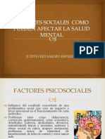 Factores que influyen en la salud mental