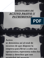 Cuestionario Activo Pasivo Patrimonio