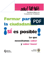 Competencias C Formar para La Ciudadanía Si Es Posible