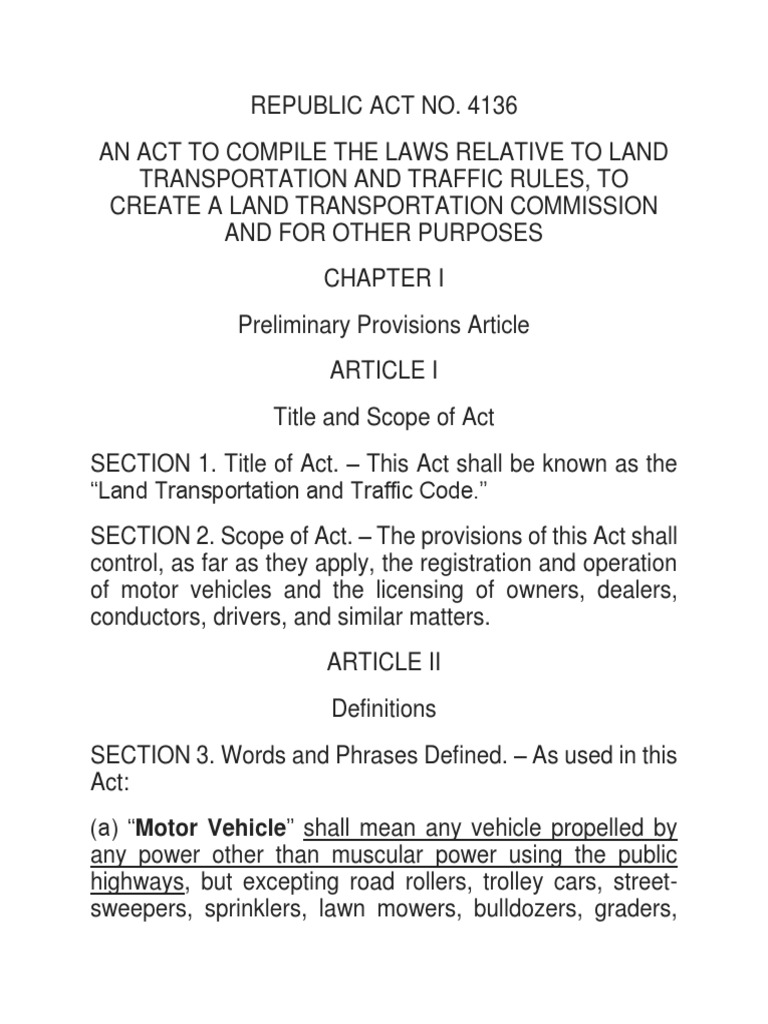 Ra 4136 PDF Vehicle Registration Plate License
