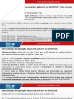 Internalização Da Legislação Aduaneira Aplicável Ao MERCOSUL