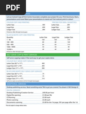 staples copy and print cost
