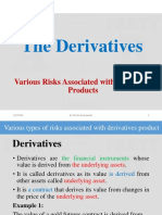 Risk Associated With Derivative Products