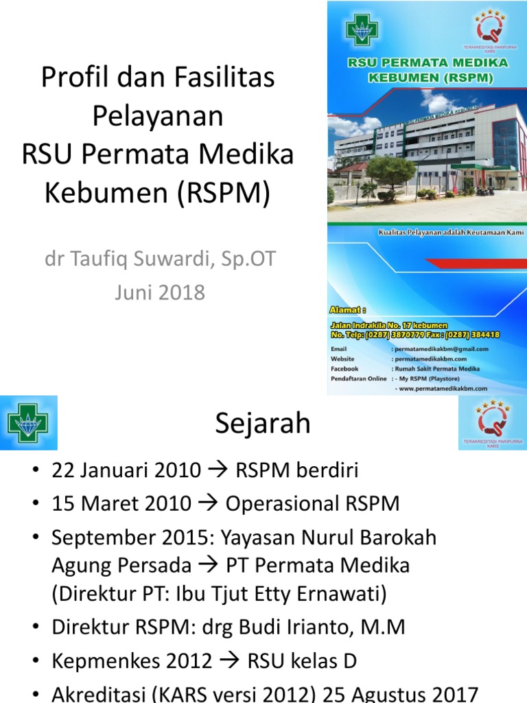 Profil RSU Permata Medika Kebumen | PDF