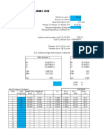 Wind Load Calculation, BNBC 2006: Height From GL (FT) Height From GL (M)