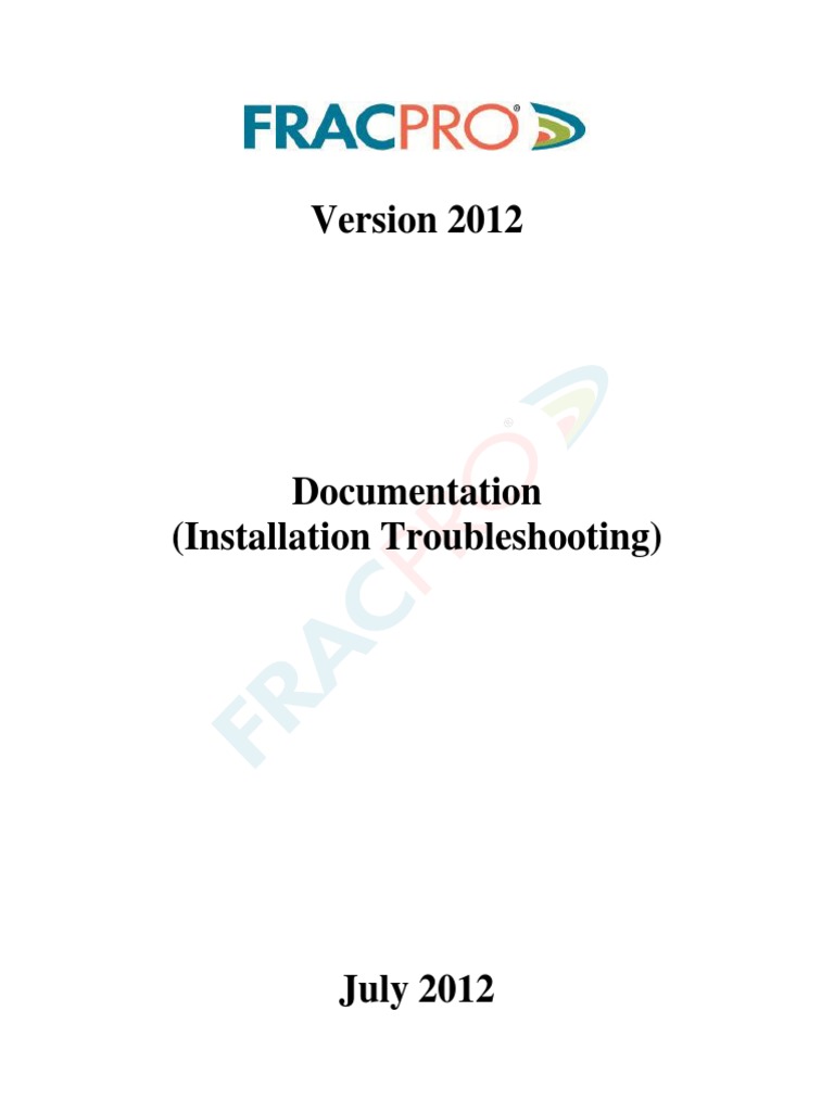 Fracpro User Manual