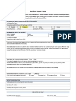 Incident Report Form: Information About Person Involved in The Incident
