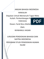Tugas Makalah Perkembangan Bahasa Indonesia