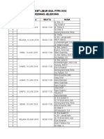 Jadwal Piket Lebaran