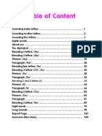 Table of Content: Blending 2 and 3 Letters /ii