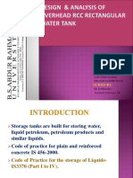 Design of Overhead RCC Rectangular Tank