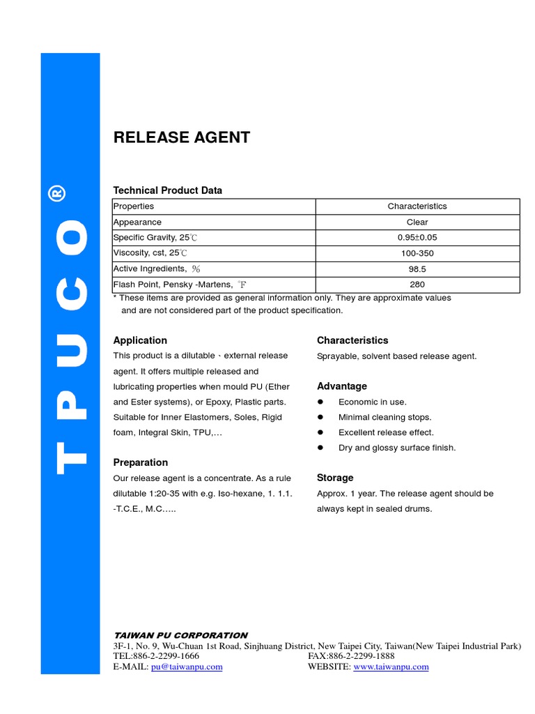 Release Agent (New) | PDF