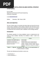 Distillation Control Theory