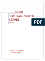 Design of Sewerage System Report
