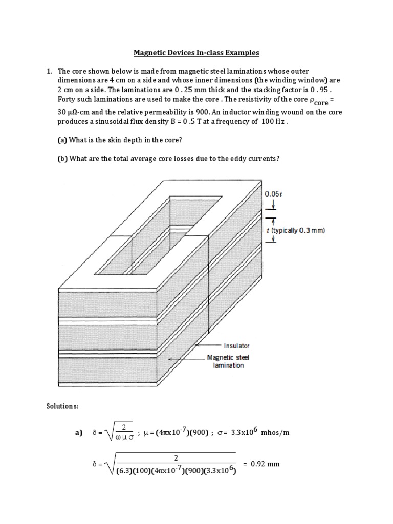 Transformer and Inductor Design Exercises by Bill Robbins PDF