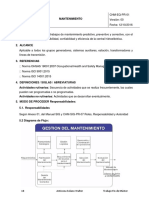 Mantenimiento predictivo preventivo correctivo central hidroeléctrica