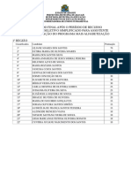 Resultado Final Processo Seletivo 2018 11-05-18