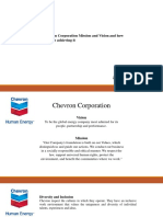 Chevron Corporation Mission and Vision and How They Are Achieving It