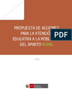 Propuesta de Acciones Educacion Rural