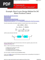 3 - Root Locus Design Method For DC Motor Position Control