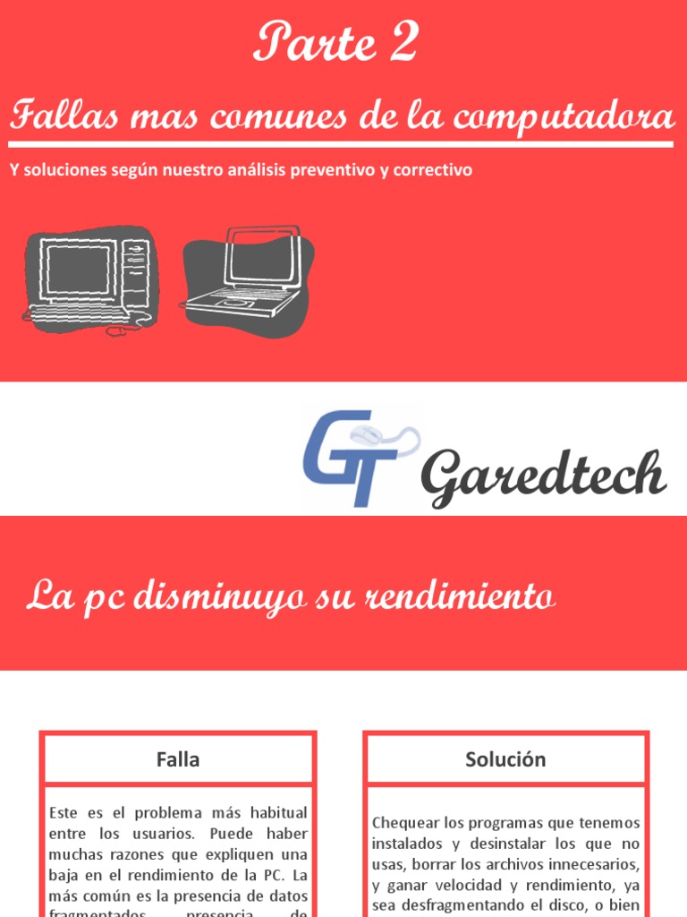 Fallas Mas Comunes De La Pc Y Sus Soluciones Parte2 Pdf Pdf Virus