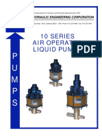 10 Series Air Operated Liquid Pumps: P U M P S