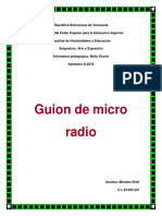 Guion de Micro Radio (Individual y Grupal)