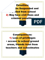 Anti-Bullying Penalties and Consequences