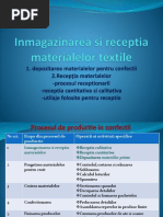 Prezentare Operatii Tehnologice Din Etapa de Inmagazinare Si Receptionare A Materilalelor in Procesului de Productie D